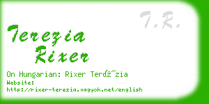 terezia rixer business card